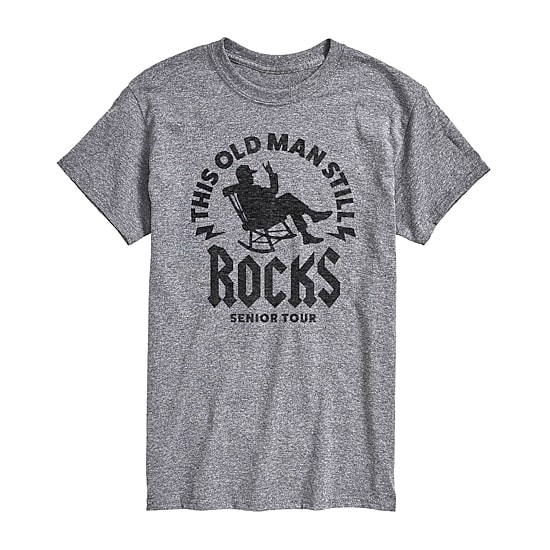 Mens Short Sleeve Old Man Graphic T-Shirt