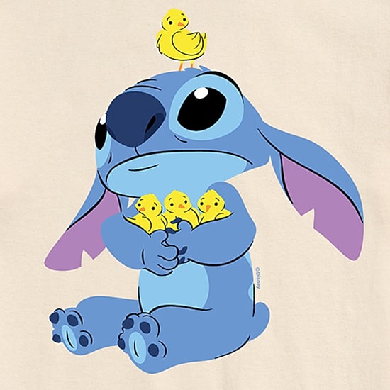 Mens Short Sleeve Lilo & Stitch Easter Graphic T-Shirt