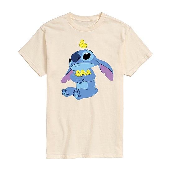 Mens Short Sleeve Lilo & Stitch Easter Graphic T-Shirt
