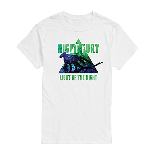 Airwaves Men's How to Train Your Dragon Night Fury Short Sleeve T-Shirt - White