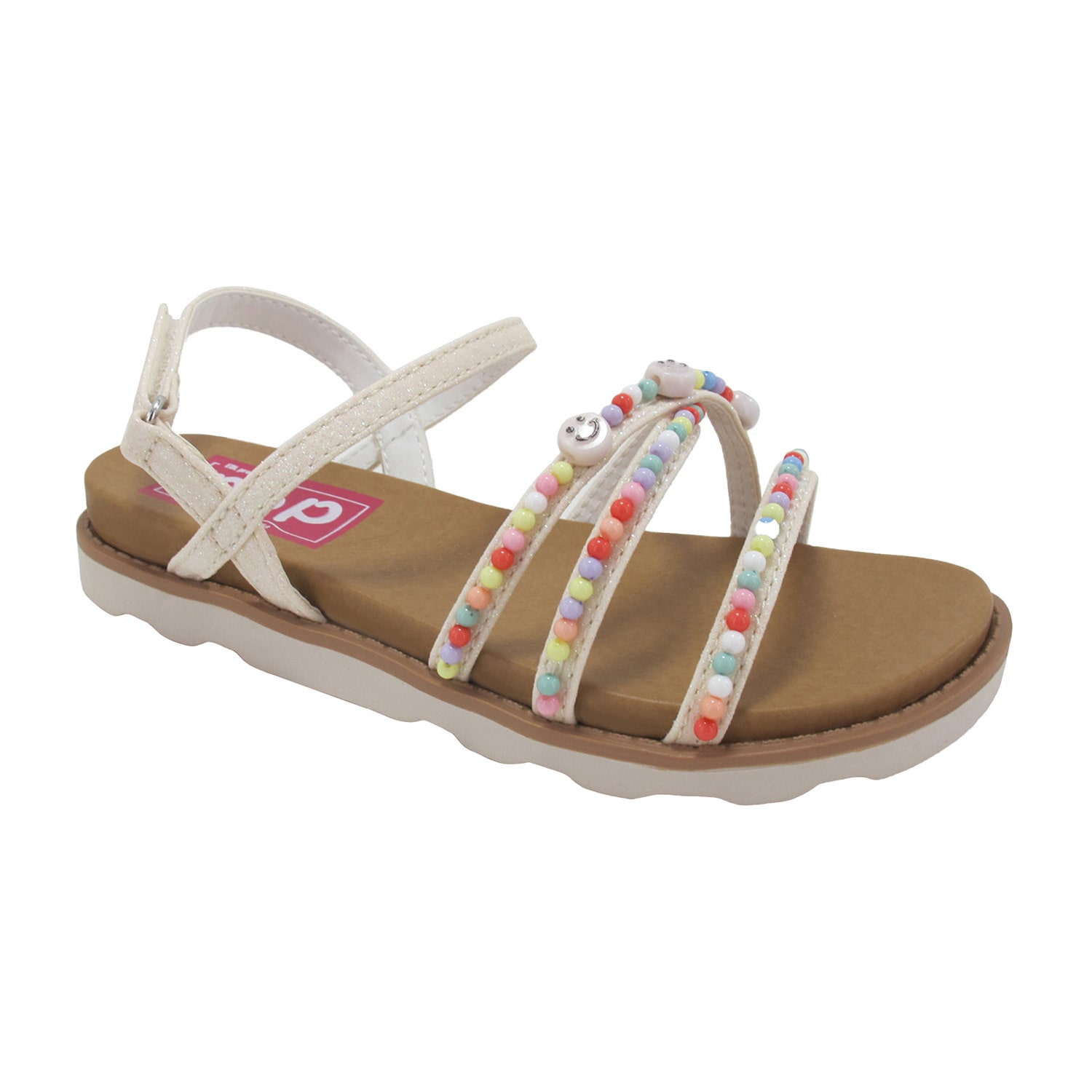 Pop Osana Little & Big Kid Girls Adjustable Strap Footbed Sandals