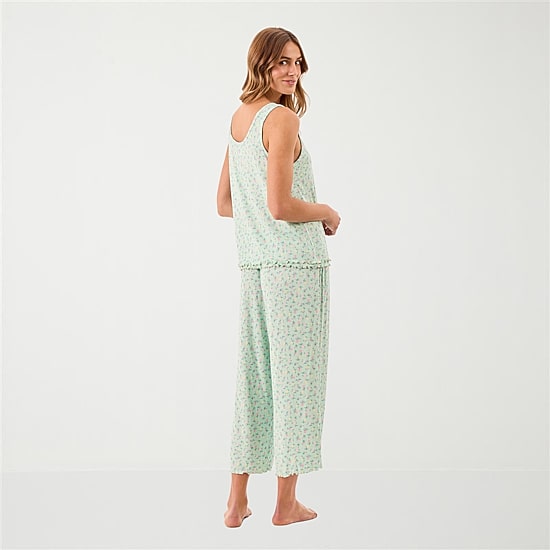 Martha Stewart Womens Sleeveless 2-pc. Pajama Set
