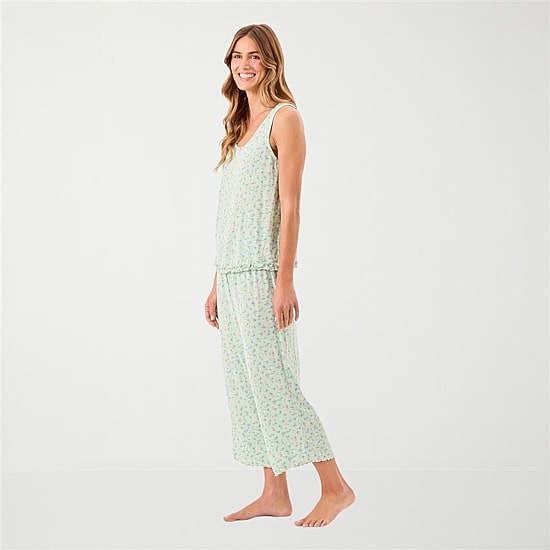 Martha Stewart Womens Sleeveless 2-pc. Pajama Set