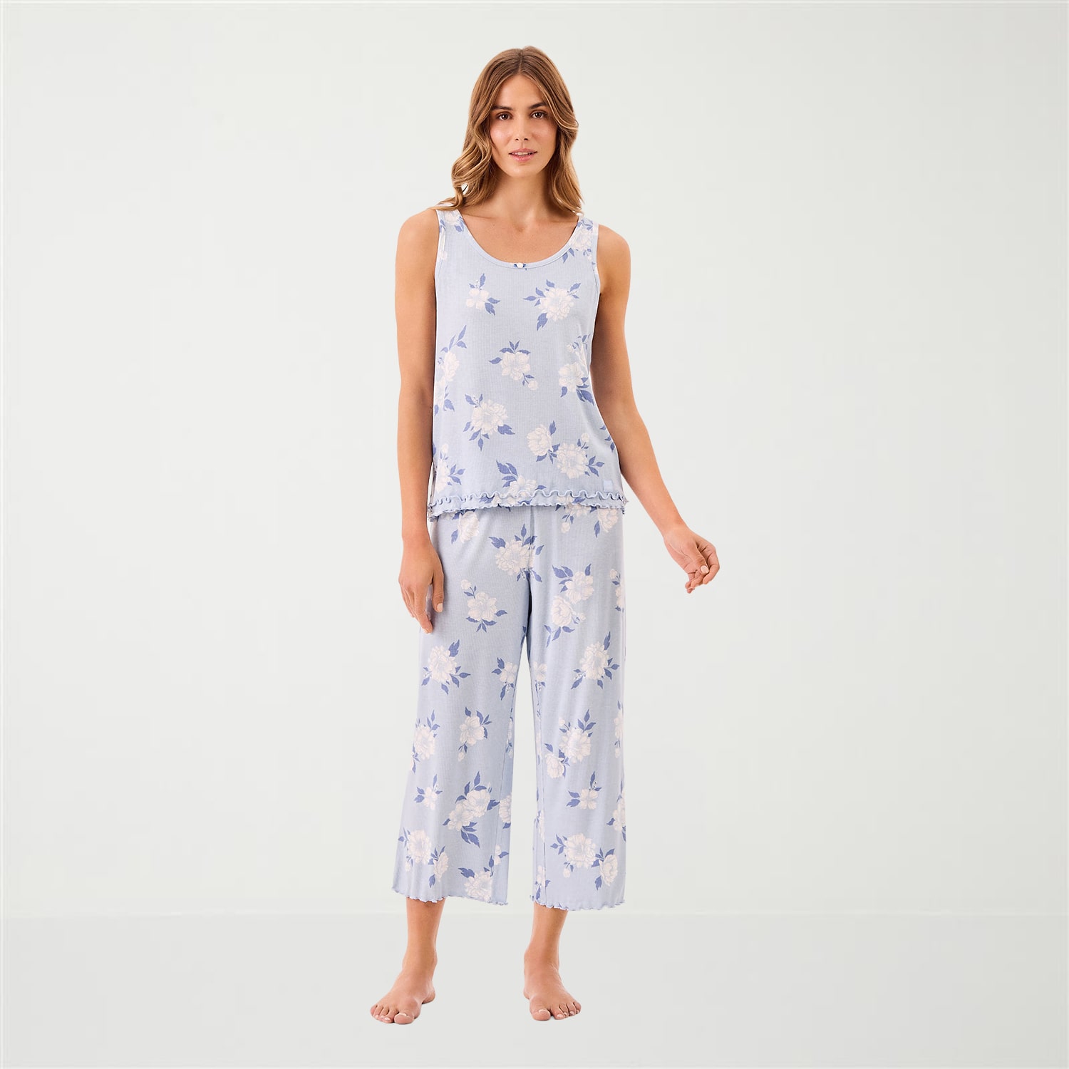 Martha Stewart Womens Sleeveless 2-pc. Pajama Set