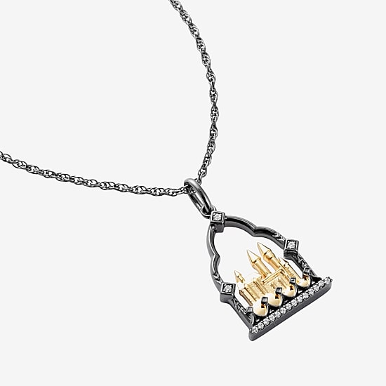Harry Potter (F / Si2) Womens Diamond Accent Lab Grown White Diamond 14K Two Tone Gold Over Silver 16 Inch Pendant Necklace