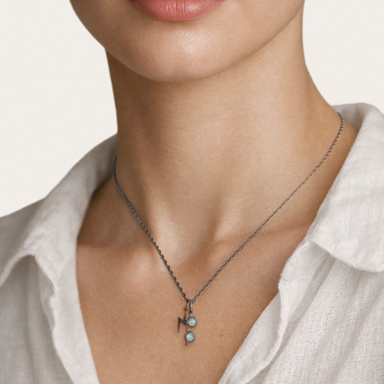 Harry Potter Womens Lab Created Multi Color Opal Sterling Silver 16 Inch Pendant Necklace