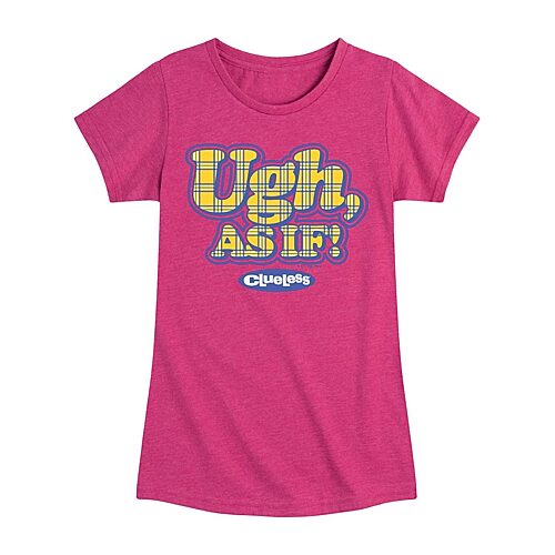 Little & Big Kid Girls Crew Neck Short Sleeve Regular Fit Graphic T-Shirt, Medium, Pink