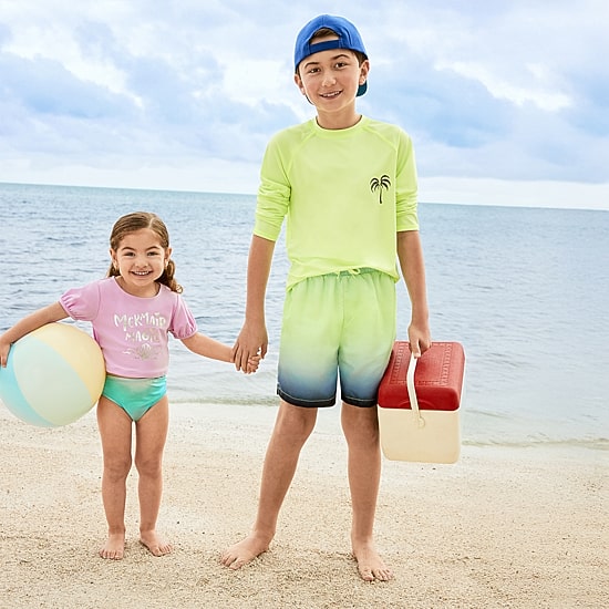 Thereabouts Little & Big Kid Boys Tie Dye Swim Trunks