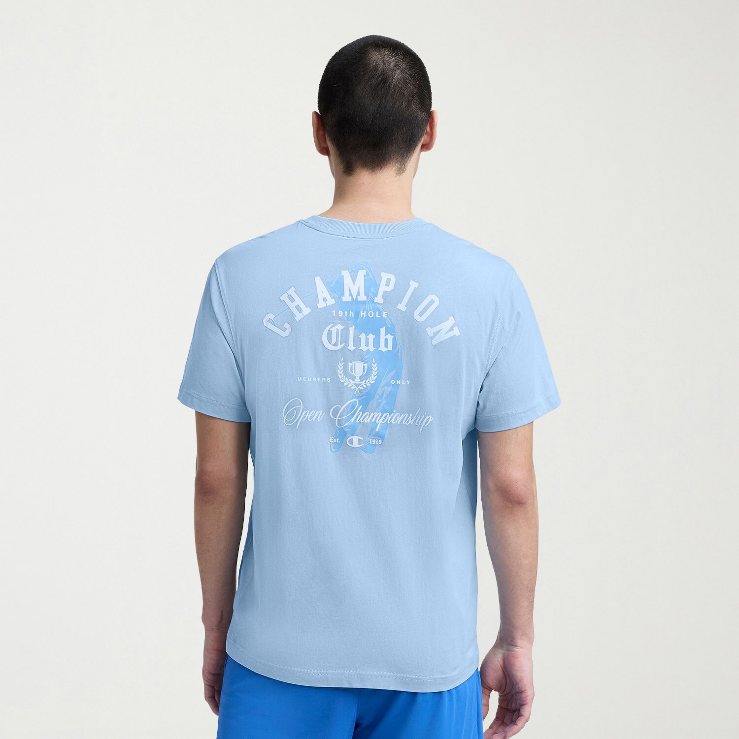 Champion Mens Crew Neck Short Sleeve Regular Fit Graphic T-Shirt