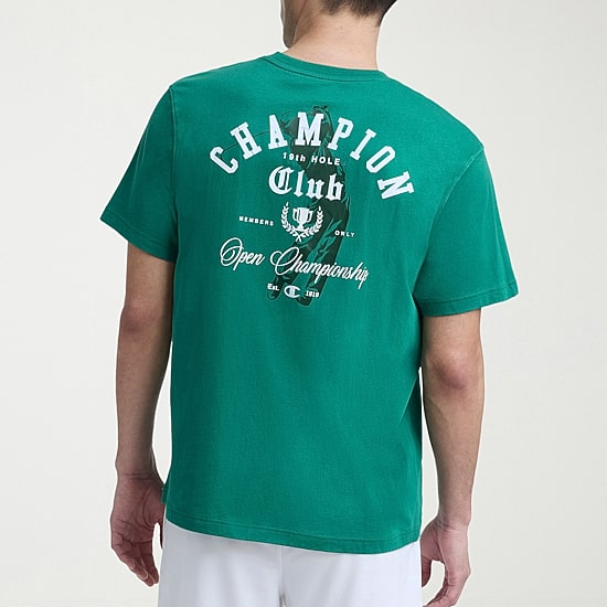 Champion Mens Crew Neck Short Sleeve Regular Fit Graphic T-Shirt