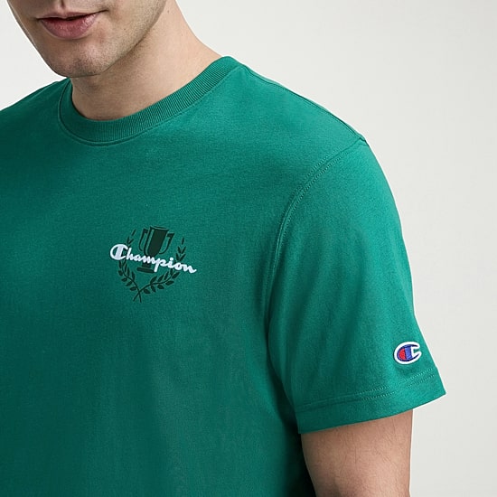 Champion Mens Crew Neck Short Sleeve Regular Fit Graphic T-Shirt