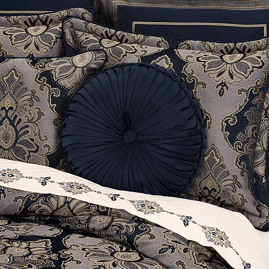 Five Queens Court Briarwood 1 Pair Round Throw Pillow