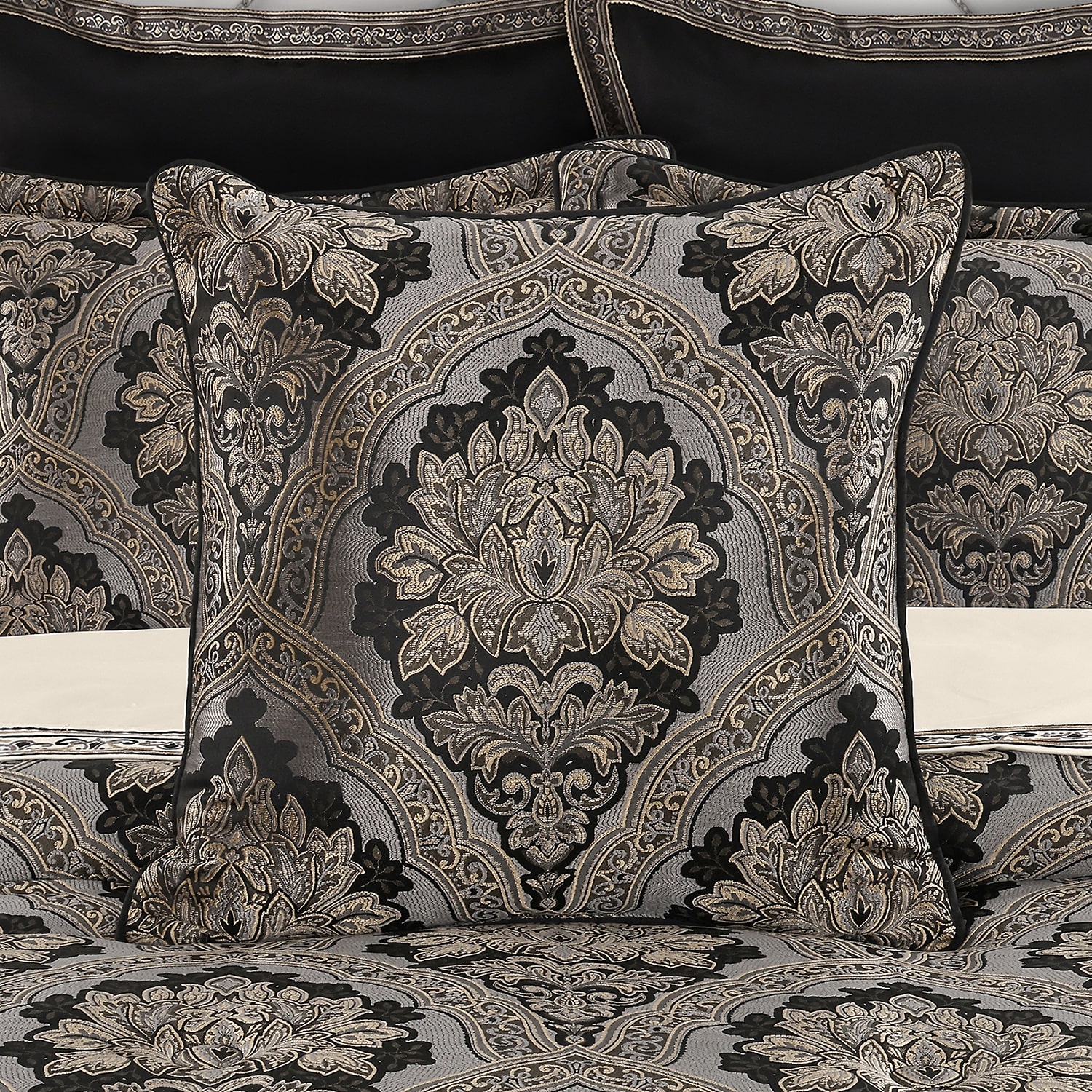 Five Queens Court Hawthorne Square Throw Pillow