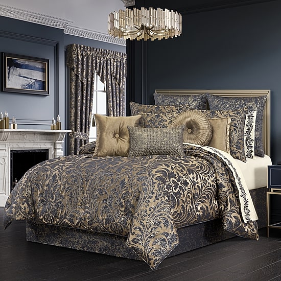 Queen Street Gildestone 4-pc. Embellished Comforter Set
