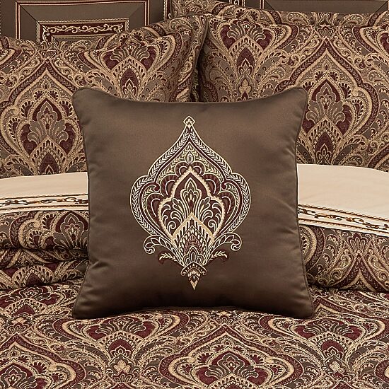 Five Queens Court Octavia Square Throw Pillow