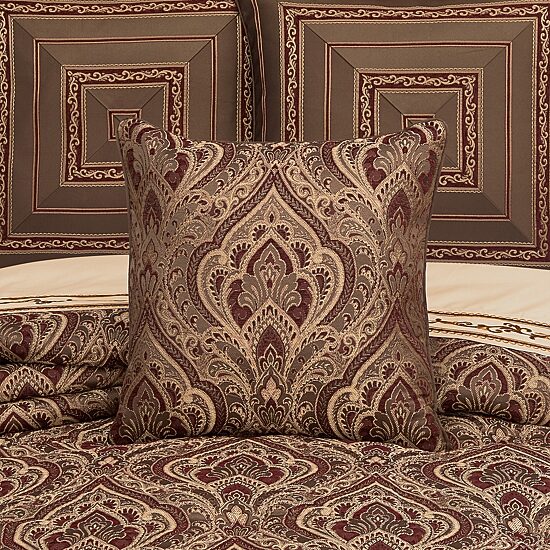Five Queens Court Octavia Square Throw Pillow