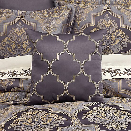 Five Queens Court Millbrook Square Throw Pillow