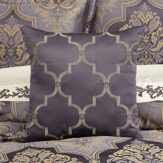 Five Queens Court Millbrook Square Throw Pillow