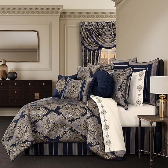 Five Queens Court Briarwood 4-pc. Embellished Comforter Set