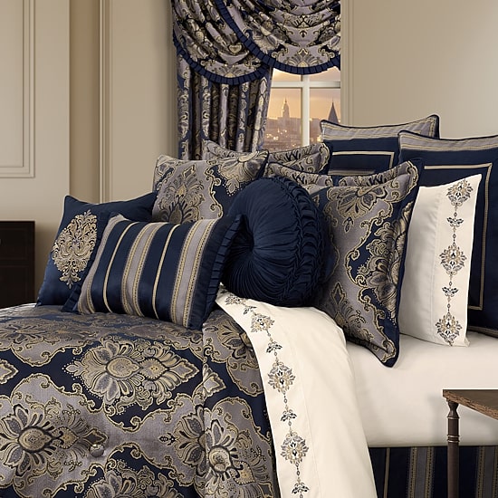 Five Queens Court Briarwood 4-pc. Embellished Comforter Set