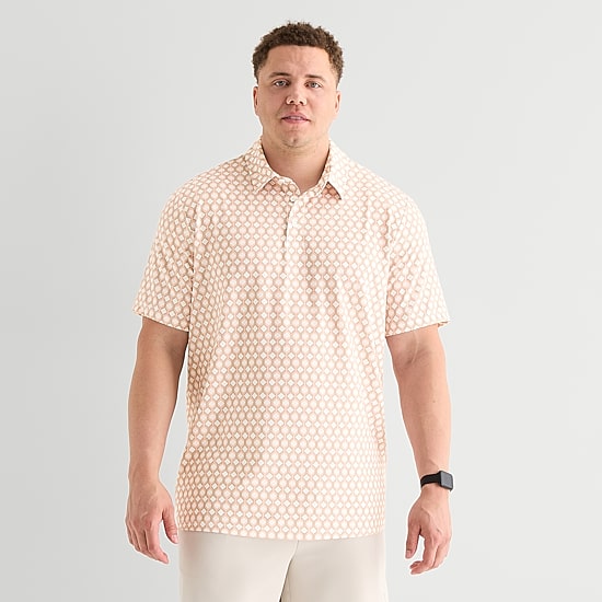 Stylus Big and Tall Mens Regular Fit Short Sleeve Polo Shirt