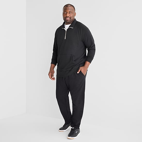 Xersion Mens Long Sleeve Active Big and Tall Quarter-Zip Pullover