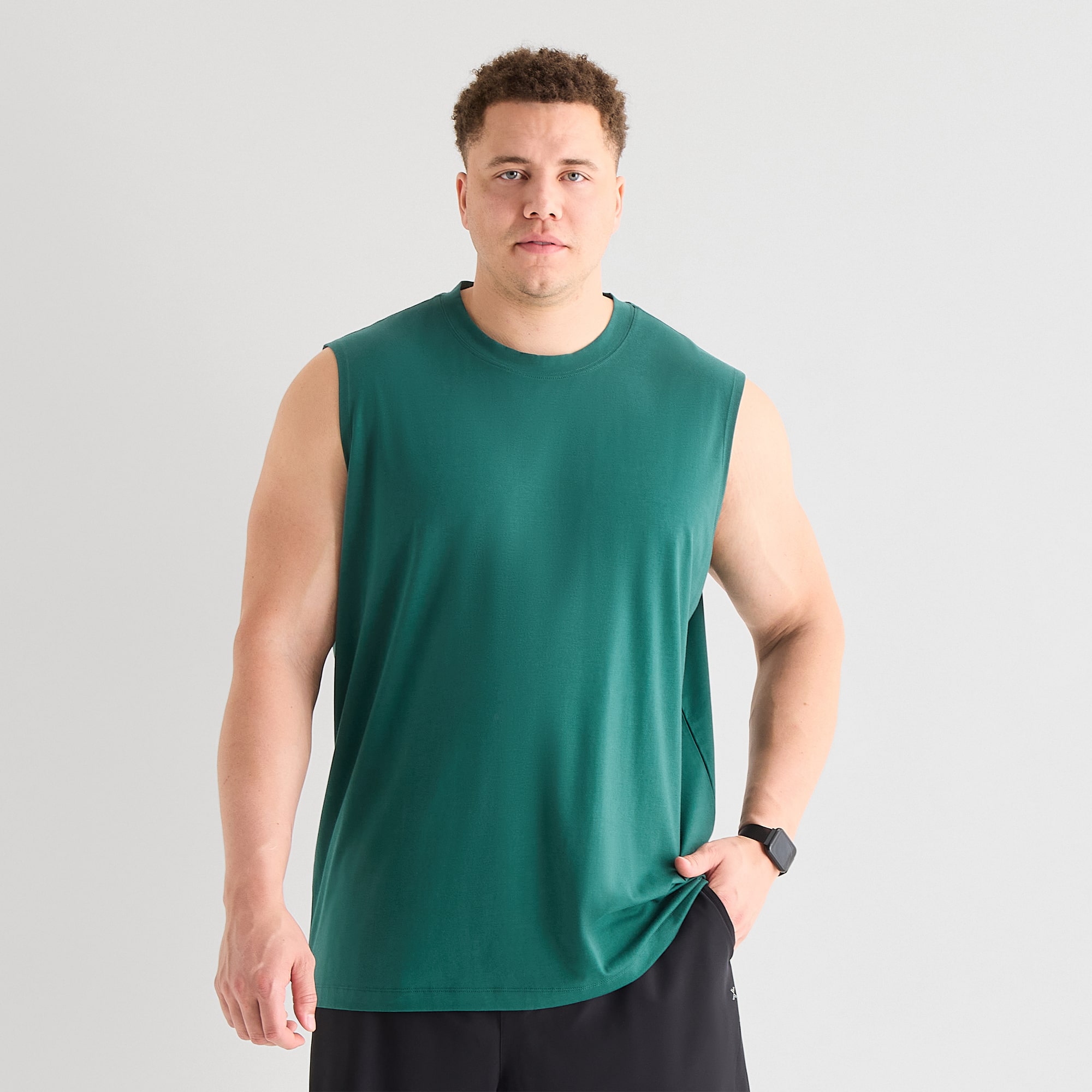 Xersion Mens Crew Neck Sleeveless Big Muscle T-Shirt