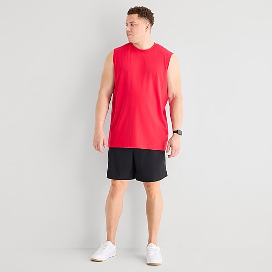 Xersion Mens Crew Neck Sleeveless Big Muscle T-Shirt