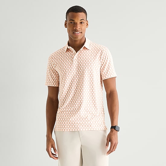 Stylus Mens Fitted Short Sleeve Polo Shirt