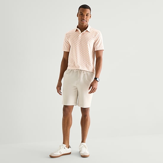 Stylus Mens Fitted Short Sleeve Polo Shirt