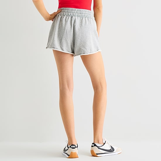 Arizona Juniors Womens Mid Rise Juniors Jogger Short