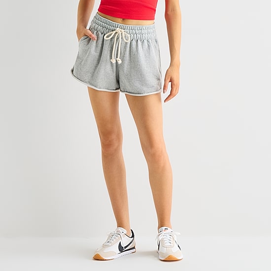 Arizona Juniors Womens Mid Rise Juniors Jogger Short