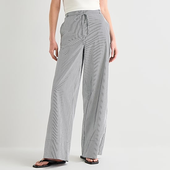 Worthington Womens Wide Leg High Rise Trouser