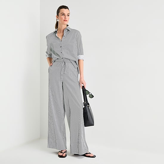 Worthington Womens Wide Leg High Rise Trouser