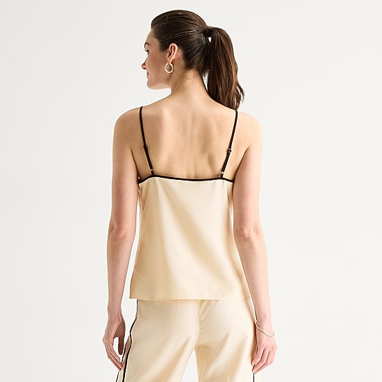 Worthington Womens Square Neck Sleeveless Tank Top