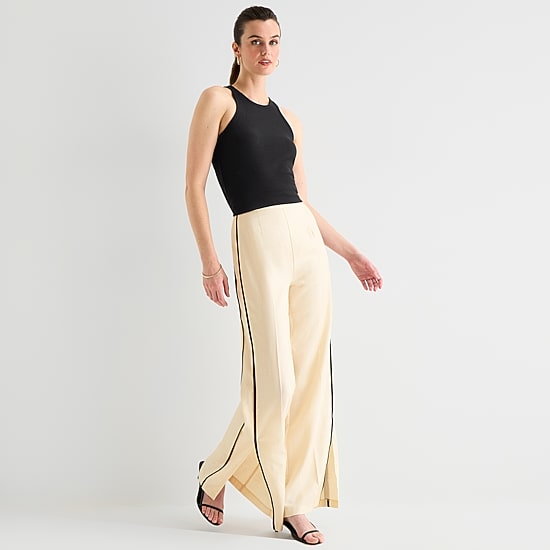 Worthington Womens Straight Mid Rise Trouser