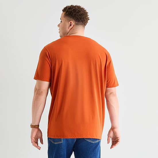 St. John's Bay Super Soft Pocket Mens Crew Neck Short Sleeve Quick Dry Big and Tall T-Shirt