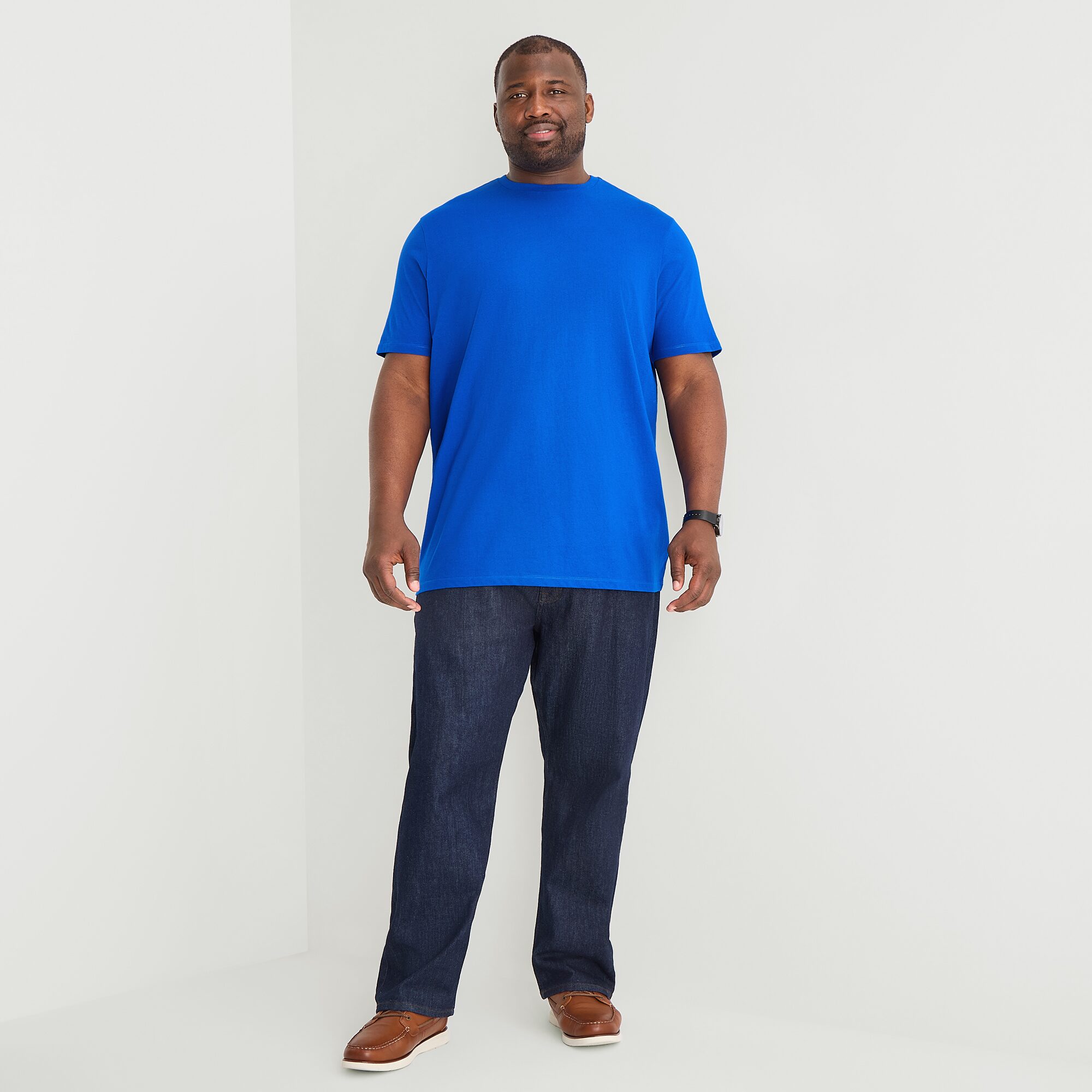 St. John's Bay Super Soft Mens Crew Neck Short Sleeve Quick Dry Big and Tall T-Shirt