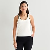 Worthington Womens Scoop Neck Sleeveless Tank Top