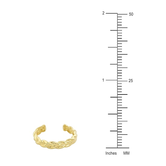Adjustable 10K Gold Adjustable Toe Ring