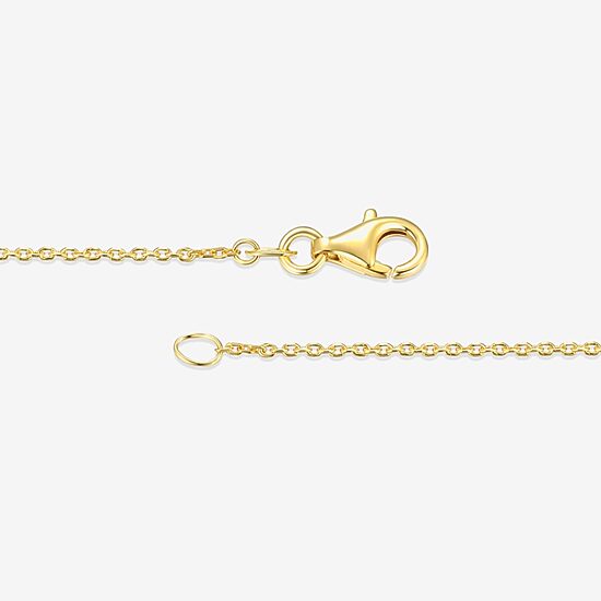 Womens White Cultured Freshwater Pearl 18K Gold Over Silver 18 Inch Pendant Necklace