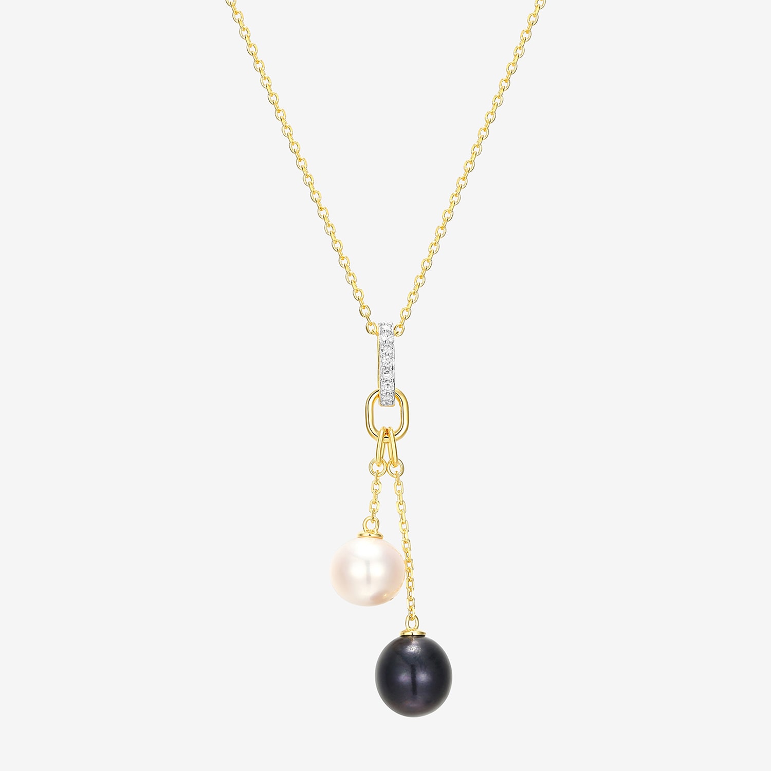 Womens White Cultured Freshwater Pearl 18K Gold Over Silver 18 Inch Pendant Necklace
