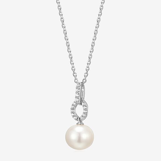 Womens White Cultured Freshwater Pearl Sterling Silver 2-pc. Jewelry Set