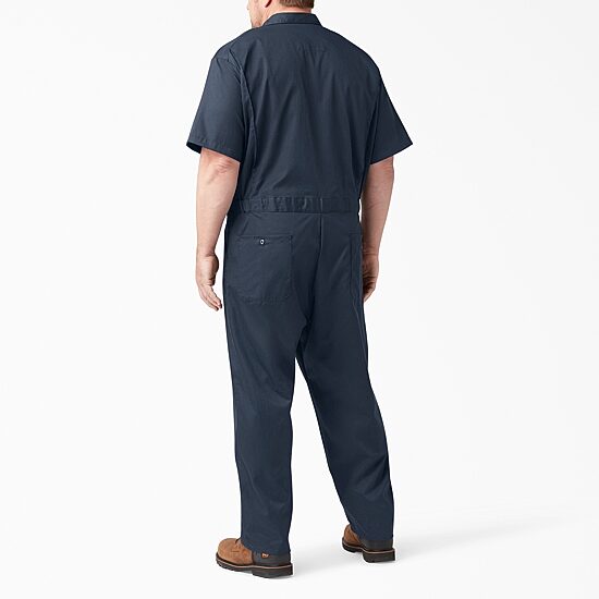 Dickies Flex Mens Big and Tall Stain Resistant Short Sleeve Workwear Coverall