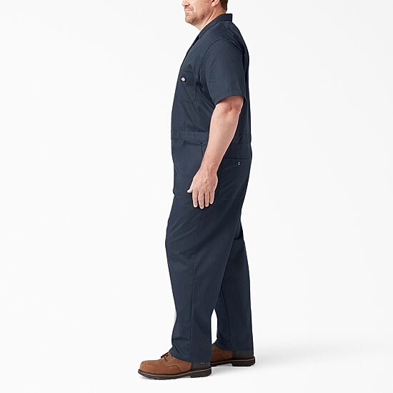 Dickies Flex Mens Big and Tall Stain Resistant Short Sleeve Workwear Coverall
