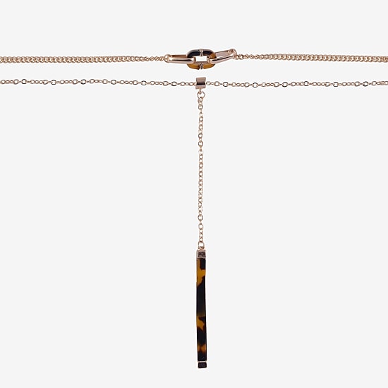 Mixit Layered Womens 16 Inch Y Necklace