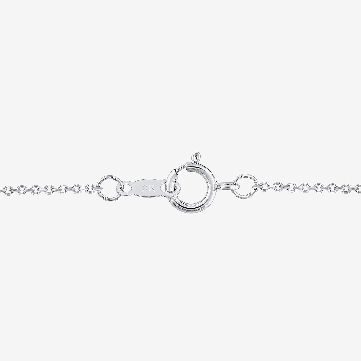 (G/Si2) Womens 1/4 CT. T.W. Lab Grown White Diamond 10K Gold Cross 18 Inch Pendant Necklace