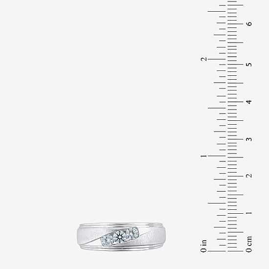 (G / Si2) Mens 1/2 CT. T.W. Lab Grown White Diamond 10K Gold Wedding Engagement Ring