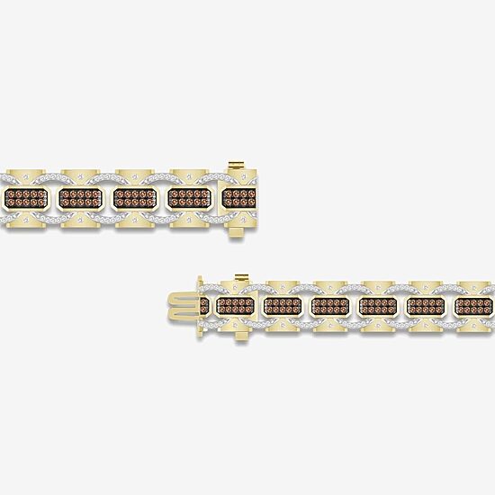 Mens 10K Gold Link Bracelet