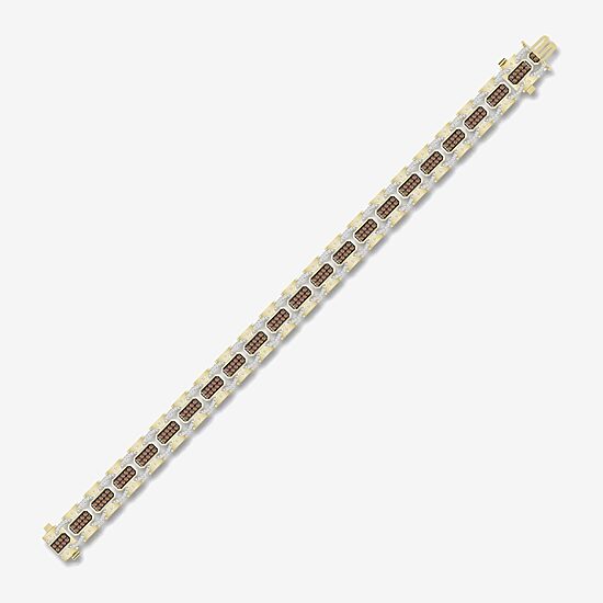 Mens 10K Gold Link Bracelet